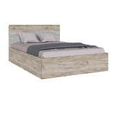 Кровать Вегас 1.4 с подъемным механизмом (Дуб крафт серый/Цемент)