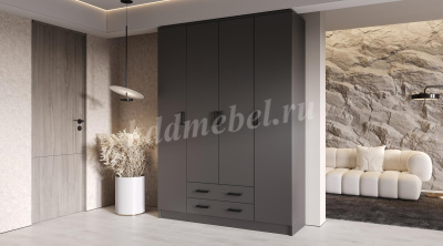 Шкаф Квадро без зеркал (Графит)