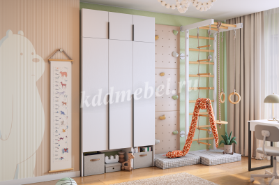 Шкаф 1дв. Баско L400 (Графит)