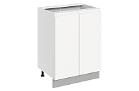 Шкаф рабочий Фьюжн 42.50 L600 (2 дв. гл.) (Белый эмаль)