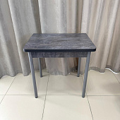 Стол обеденный Д17 раскладной (Цемент темный/Опоры металлик)