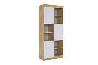 Стеллаж Форсаж (Дуб крафт золотой/Белый)