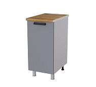 Шкаф нижний глубокий Г4Р кухня Кампео без столешницы (Белый/Панакота)