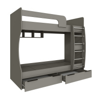 Кровать 0,8 двухъярусная_откр_мокко Кровать 0,8 двухъярусная_откр_мокко