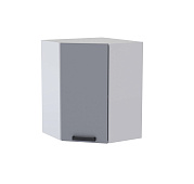 Шкаф верхний угловой УВ кухня Кантри (Белый/Дуб канадский)