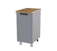 Шкаф нижний глубокий Г4Р кухня Крафт без столешницы (Дуб сонома/Бетон темный)