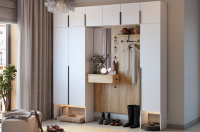 Прихожая Мебельсон 0011 дуб крафт золотой белое дерево Прихожая Мебельсон 0011 дуб крафт золотой белое дерево