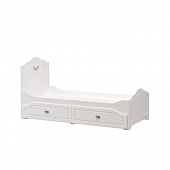 Кровать одинарная Роуз 11.27 0.9 (Белый/Ясень ваниль)