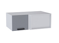 Шкаф верхний глубокий угловой УВГ кухня Осло (Белый/Карбон манго)