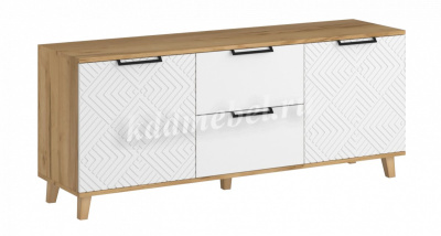 Тумба Остин 1500 (Бунратти/Белый/Ромб)