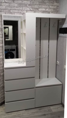 Прихожая Агава 7 (Шагрень белый)  