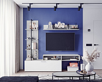 Гостиная Элирия (Крафт белый/Сноу)