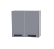 Шкаф верхний 6В56 кухня Осло (Белый/Карбон Пепел)