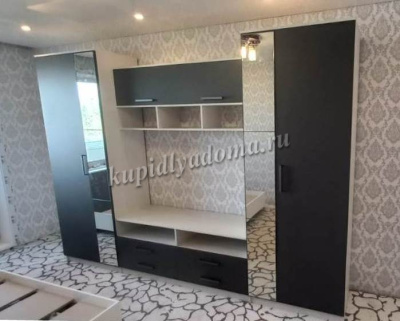 Гостиная Палермо-7 (Анкор белый/Графит)