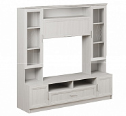 Тумба ТВ Прага-1 с карнизом (Ясень анкор белый)