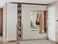 прихожая Люмьер_дуб сонома_кашемир_композиция 4 с антресолью