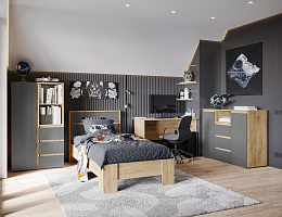 Хелен (Крафт золотой/Графит серый)