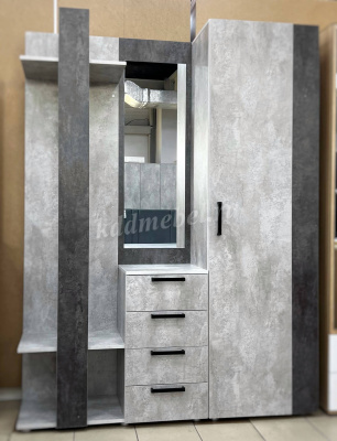 Прихожая Лофт (Цемент светлый/Цемент темный)