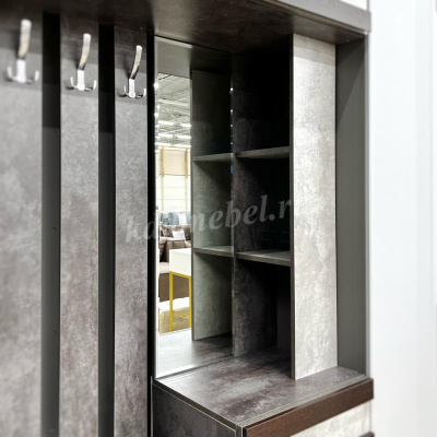 Прихожая Лайф (Бетон темный/Бетон светлый)