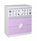 Комод Рокси (Белый/Ирис)