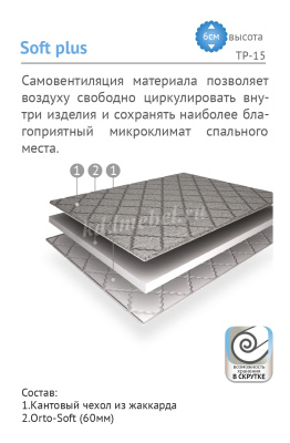 Наматрасник Topper Софт+ 1400*2000
