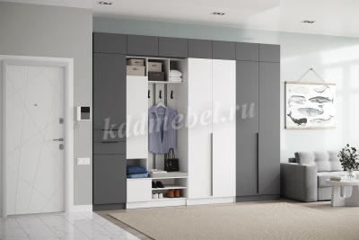 Прихожая Мадрид вешалка 0,7 (Белый)